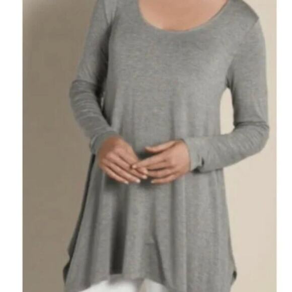 Soft Surroundings Timely Scoop Top in Berry Wine Size 2X - Picture 3 of 7